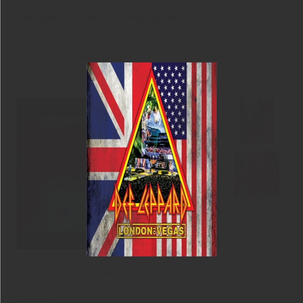 Def Leppard - London to Las Vegas cd/dvd box set